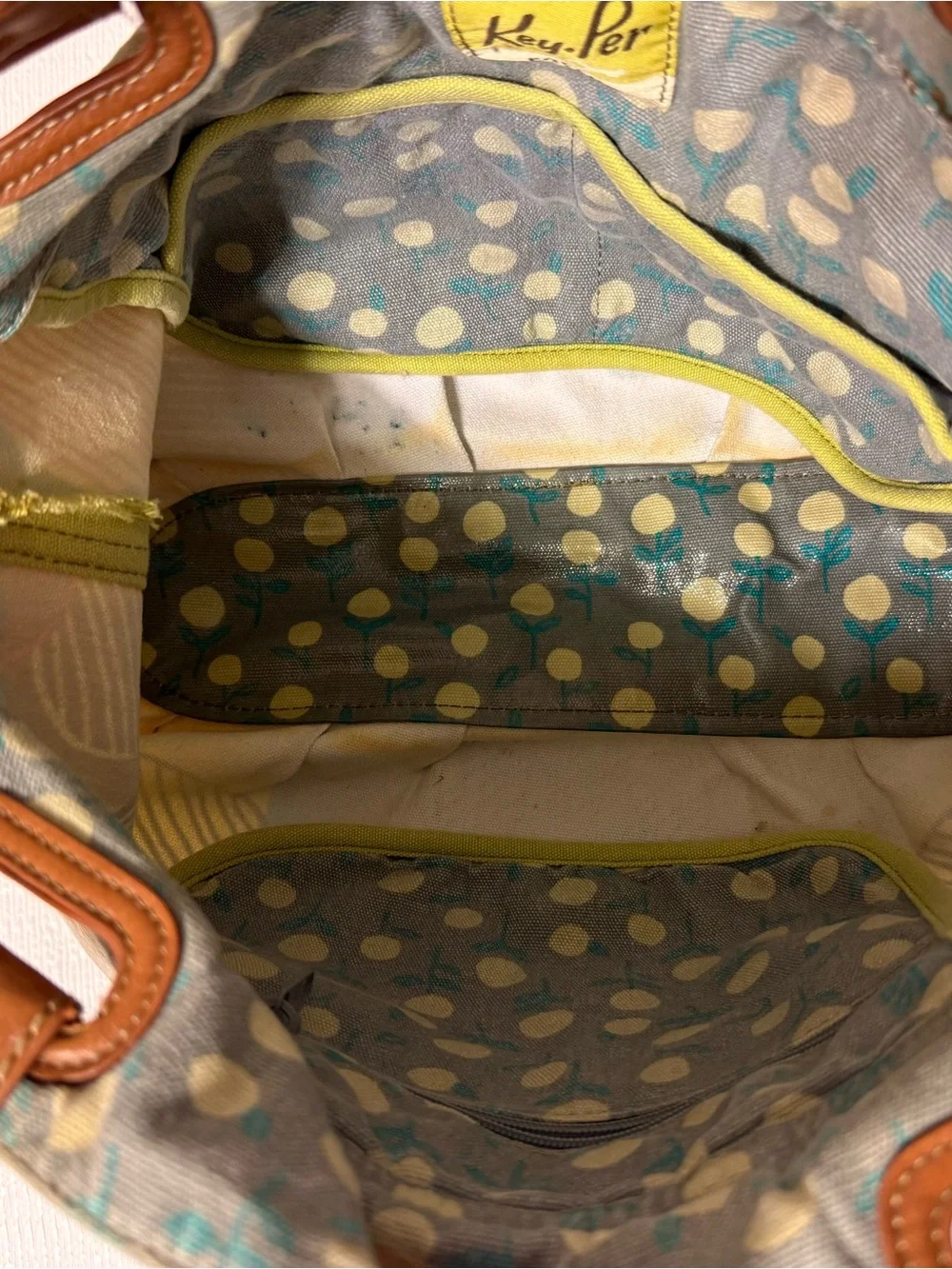Fossil Large Floral Purse